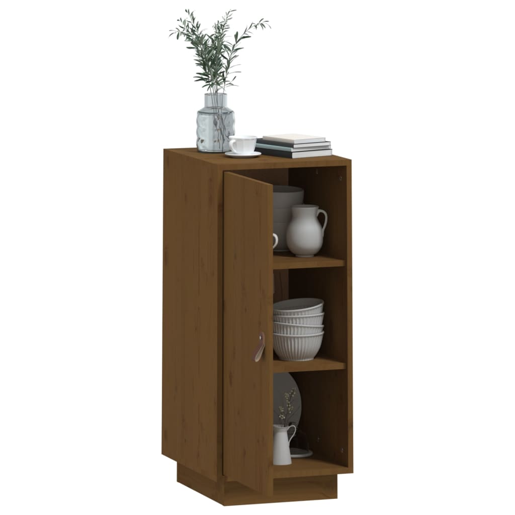 Dressoir 34x40x75 cm massief grenenhout honingbruin - AllerleiShop