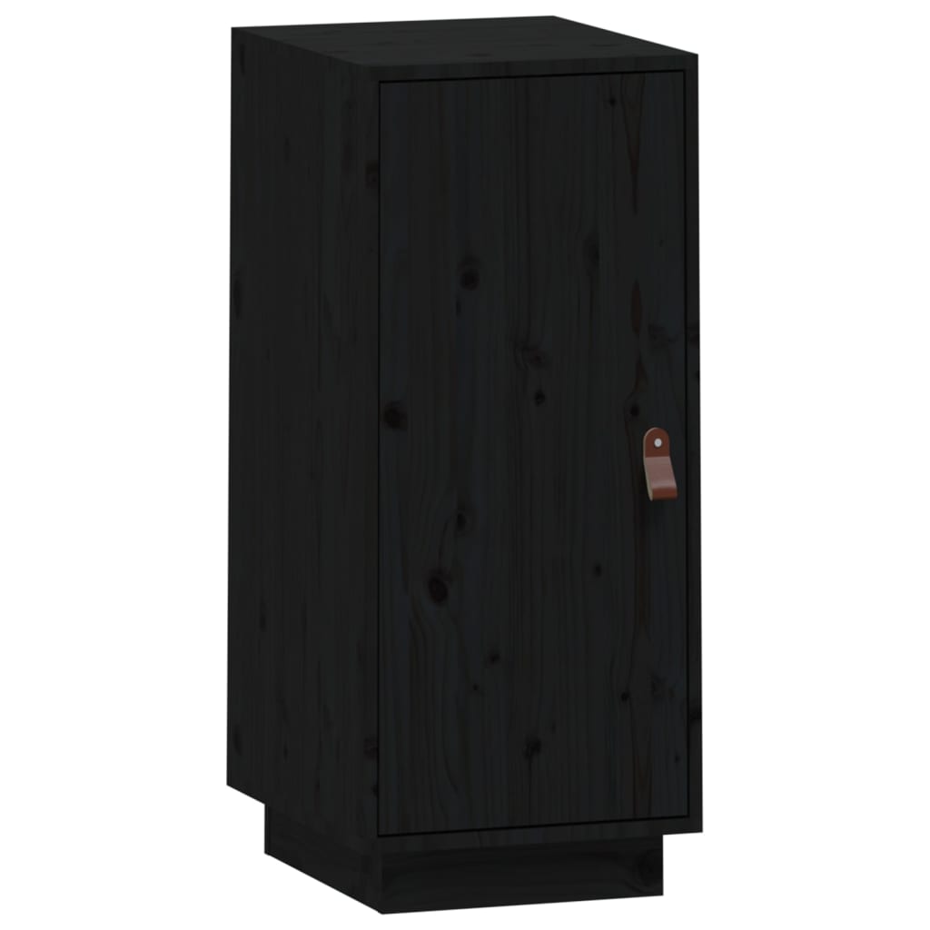 Dressoir 34x40x75 cm massief grenenhout zwart - AllerleiShop