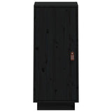 Dressoir 34x40x75 cm massief grenenhout zwart - AllerleiShop