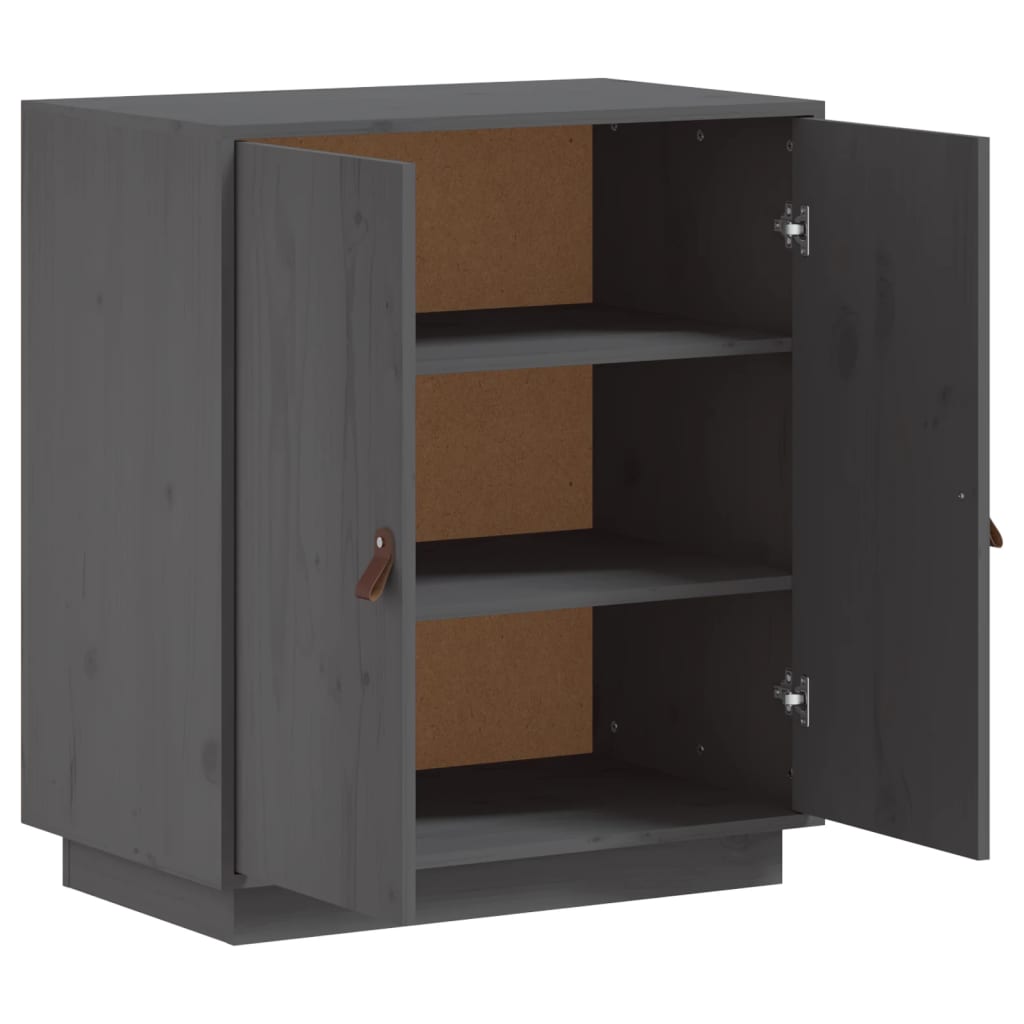 Dressoir 65,5x40x75 cm massief grenenhout grijs - AllerleiShop