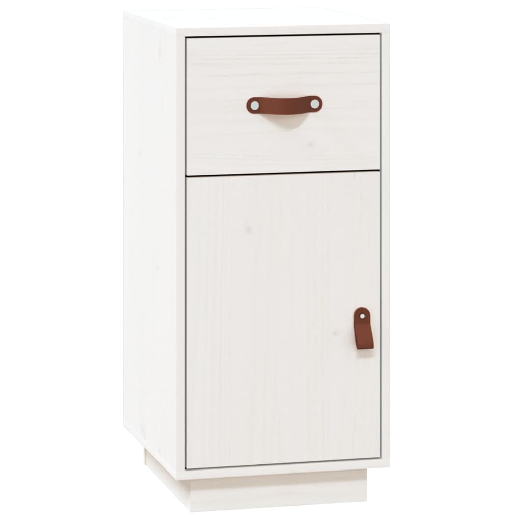 Dressoir 34x40x75 cm massief grenenhout wit - AllerleiShop