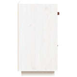 Dressoir 34x40x75 cm massief grenenhout wit - AllerleiShop