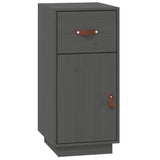 Dressoir 34x40x75 cm massief grenenhout grijs - AllerleiShop