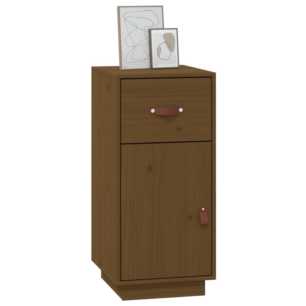 Dressoir 34x40x75 cm massief grenenhout honingbruin - AllerleiShop