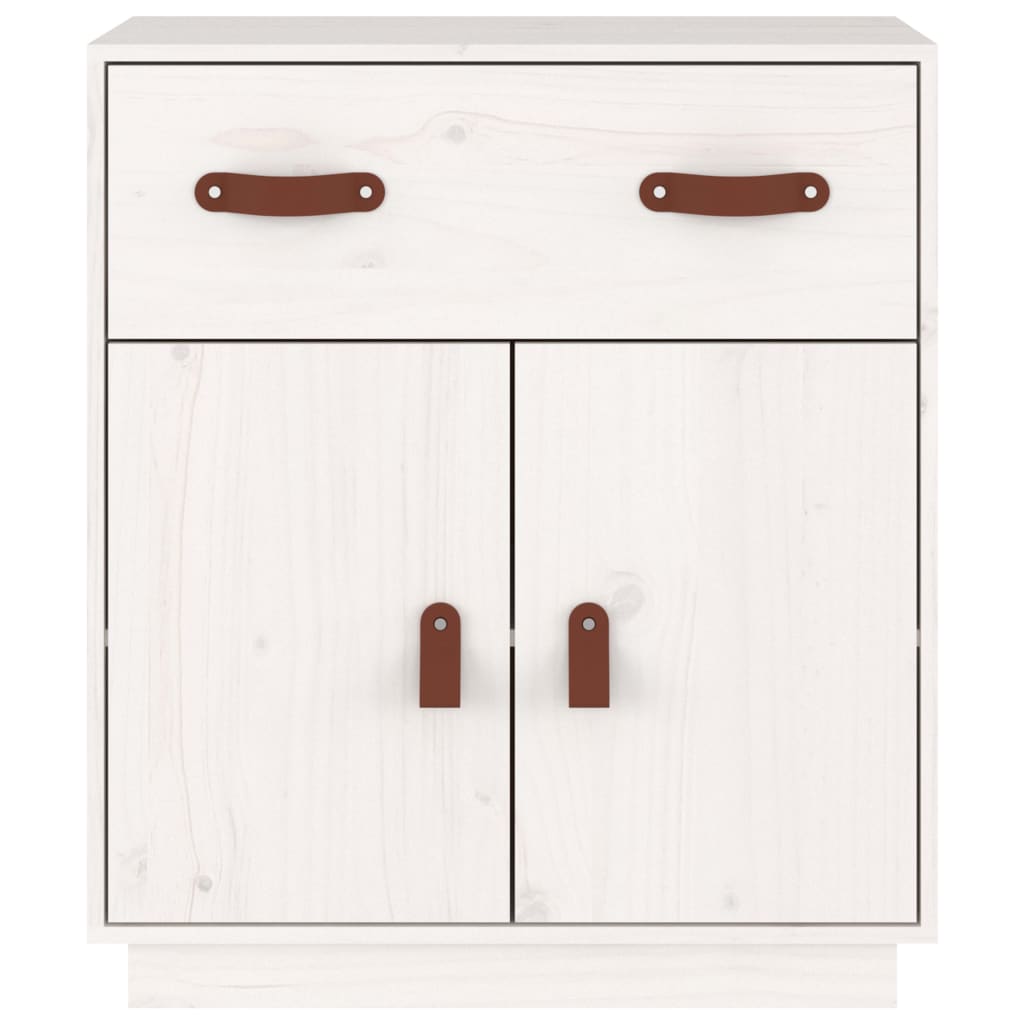 Dressoir 65,5x40x75 cm massief grenenhout wit - AllerleiShop