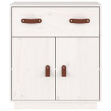 Dressoir 65,5x40x75 cm massief grenenhout wit - AllerleiShop