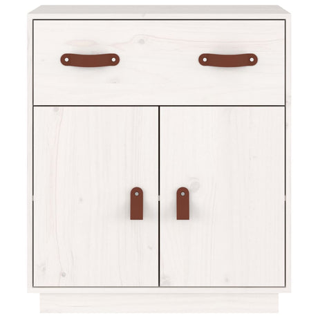 Dressoir 65,5x40x75 cm massief grenenhout wit - AllerleiShop