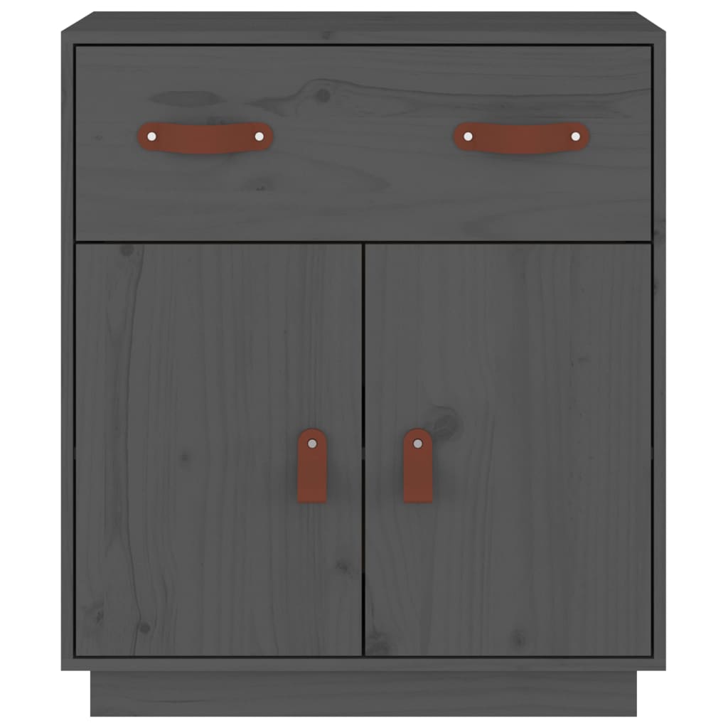 Dressoir 65,5x40x75 cm massief grenenhout grijs - AllerleiShop