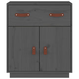 Dressoir 65,5x40x75 cm massief grenenhout grijs - AllerleiShop