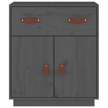 Dressoir 65,5x40x75 cm massief grenenhout grijs - AllerleiShop