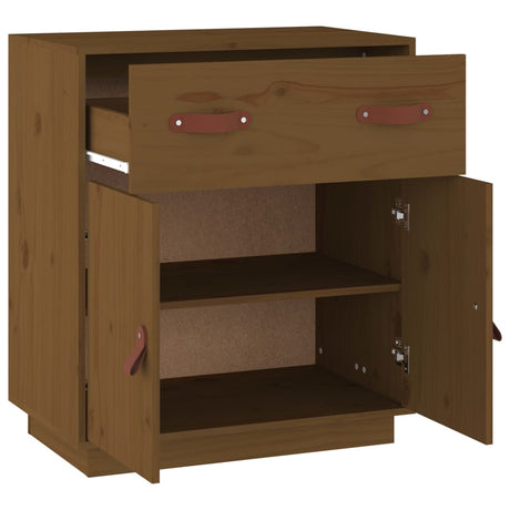 Dressoir 65,5x40x75 cm massief grenenhout honingbruin - AllerleiShop