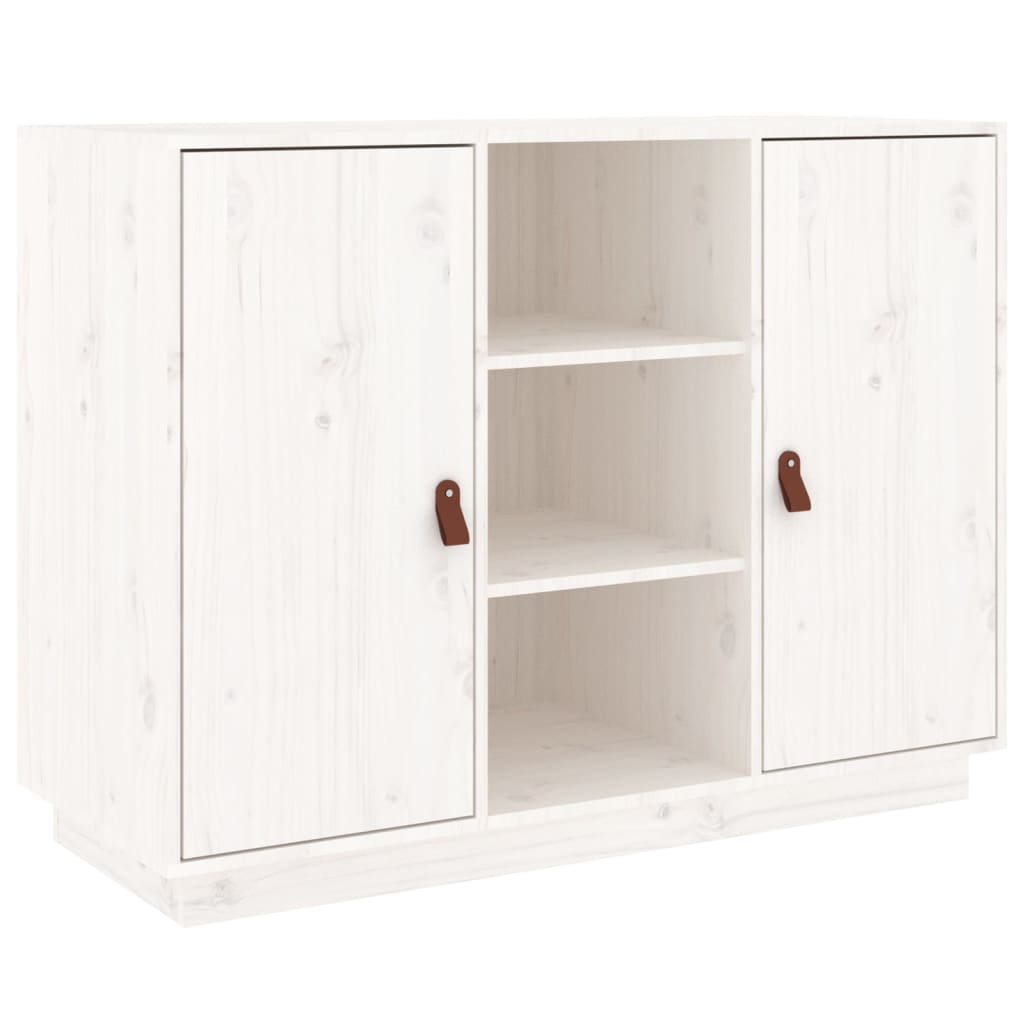 Dressoir 100x40x75 cm massief grenenhout wit - AllerleiShop