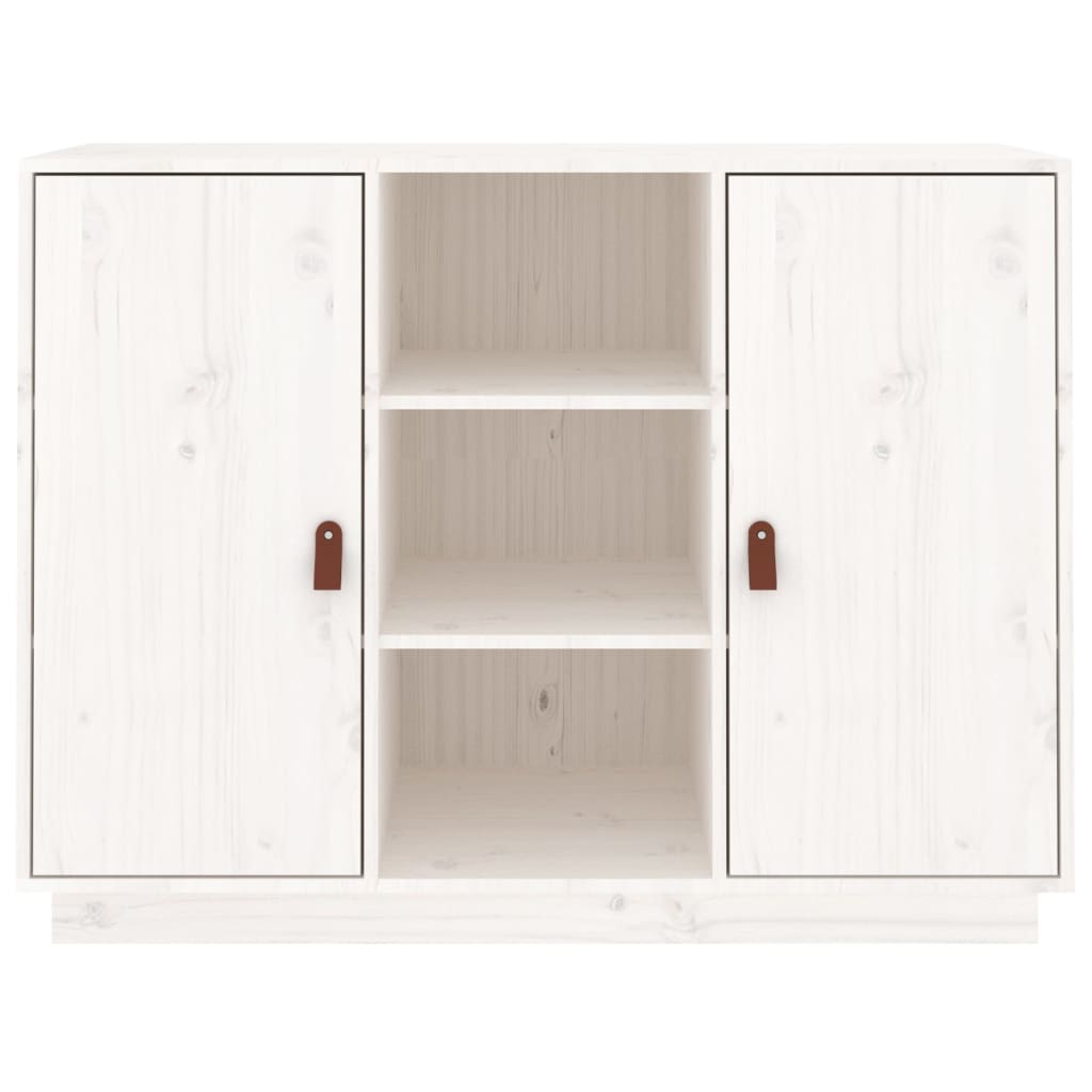 Dressoir 100x40x75 cm massief grenenhout wit - AllerleiShop