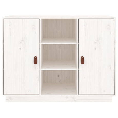 Dressoir 100x40x75 cm massief grenenhout wit - AllerleiShop