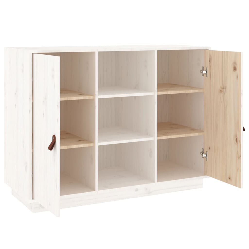 Dressoir 100x40x75 cm massief grenenhout wit - AllerleiShop