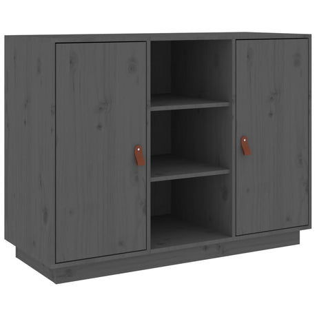 Dressoir 100x40x75 cm massief grenenhout grijs - AllerleiShop