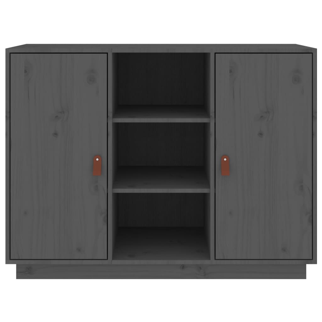 Dressoir 100x40x75 cm massief grenenhout grijs - AllerleiShop