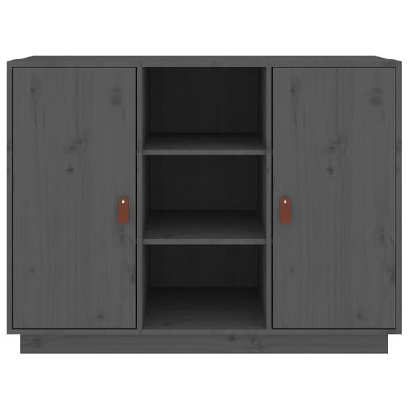 Dressoir 100x40x75 cm massief grenenhout grijs - AllerleiShop