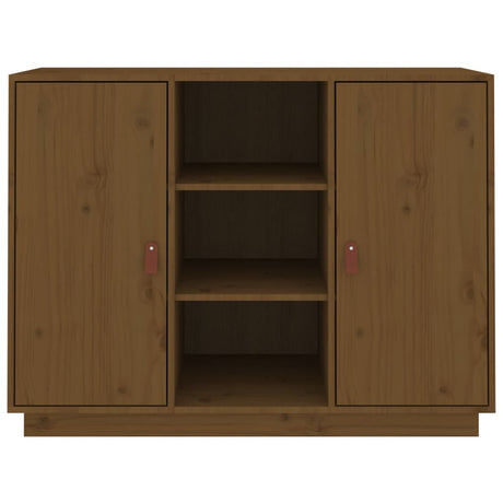 Dressoir 100x40x75 cm massief grenenhout honingbruin - AllerleiShop