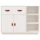 Dressoir 98,5x40x75 cm massief grenenhout wit - AllerleiShop