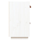 Dressoir 98,5x40x75 cm massief grenenhout wit - AllerleiShop