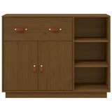 Dressoir 98,5x40x75 cm massief grenenhout honingbruin - AllerleiShop