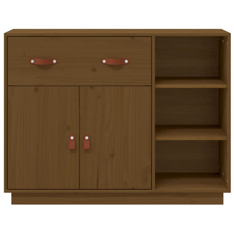 Dressoir 98,5x40x75 cm massief grenenhout honingbruin - AllerleiShop