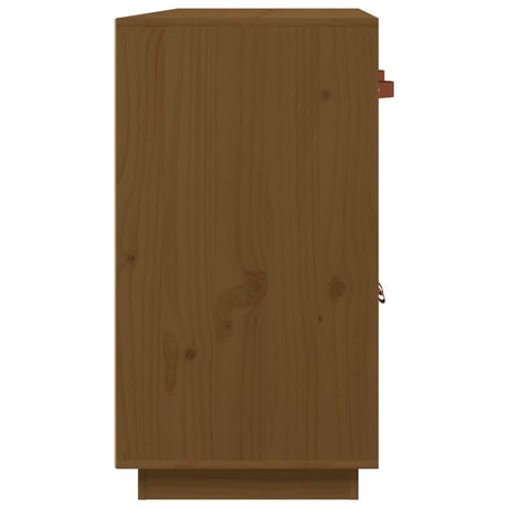 Dressoir 98,5x40x75 cm massief grenenhout honingbruin - AllerleiShop