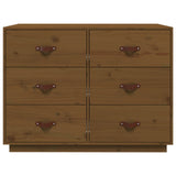 Dressoir 100x40x75 cm massief grenenhout honingbruin - AllerleiShop