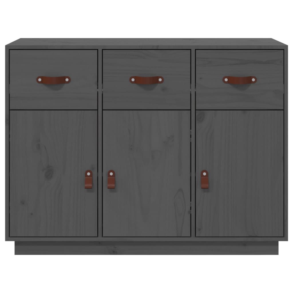 Dressoir 100x40x75 cm massief grenenhout grijs - AllerleiShop