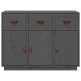 Dressoir 100x40x75 cm massief grenenhout grijs - AllerleiShop