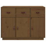 Dressoir 100x40x75 cm massief grenenhout honingbruin - AllerleiShop