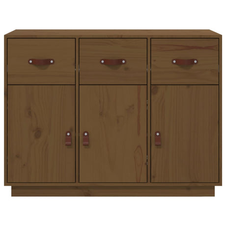 Dressoir 100x40x75 cm massief grenenhout honingbruin - AllerleiShop