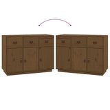 Dressoir 100x40x75 cm massief grenenhout honingbruin - AllerleiShop