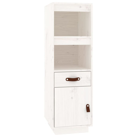 Hoge kast 34x40x108,5 cm massief grenenhout wit - AllerleiShop