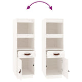 Hoge kast 34x40x108,5 cm massief grenenhout wit - AllerleiShop