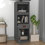 Hoge kast 34x40x108,5 cm massief grenenhout grijs - AllerleiShop