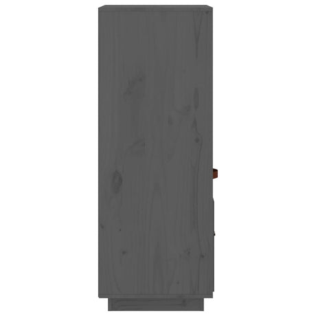 Hoge kast 34x40x108,5 cm massief grenenhout grijs - AllerleiShop