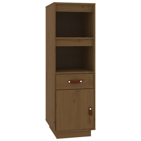 Hoge kast 34x40x108,5 cm massief grenenhout honingbruin - AllerleiShop