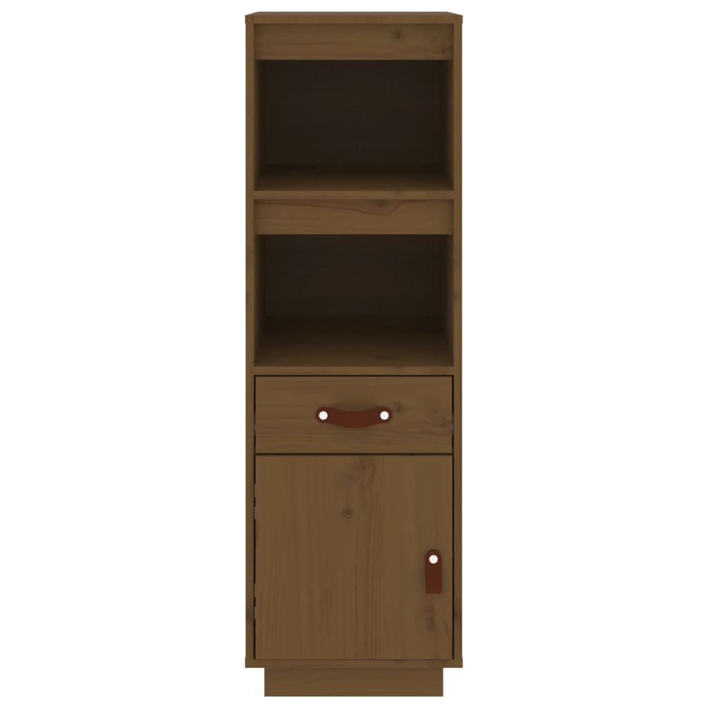 Hoge kast 34x40x108,5 cm massief grenenhout honingbruin - AllerleiShop