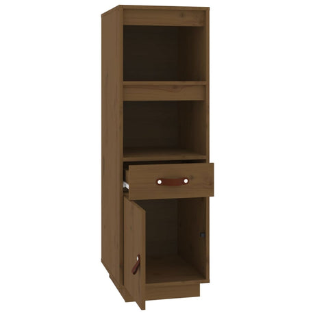 Hoge kast 34x40x108,5 cm massief grenenhout honingbruin - AllerleiShop