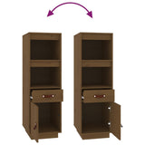 Hoge kast 34x40x108,5 cm massief grenenhout honingbruin - AllerleiShop