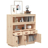 Hoge kast 100x40x108,5 cm massief grenenhout - AllerleiShop