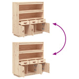 Hoge kast 100x40x108,5 cm massief grenenhout - AllerleiShop