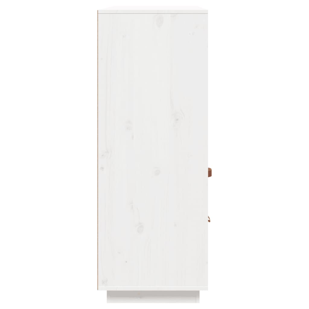 Hoge kast 100x40x108,5 cm massief grenenhout wit - AllerleiShop