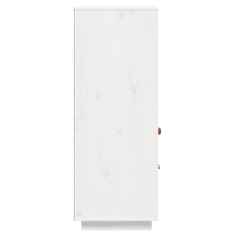 Hoge kast 100x40x108,5 cm massief grenenhout wit - AllerleiShop