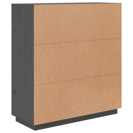 Hoge kast 100x40x108,5 cm massief grenenhout grijs - AllerleiShop