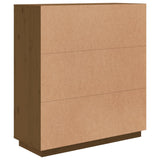 Hoge kast 100x40x108,5 cm massief grenenhout honingbruin - AllerleiShop