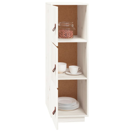 Hoge kast 34x40x108,5 cm massief grenenhout wit - AllerleiShop