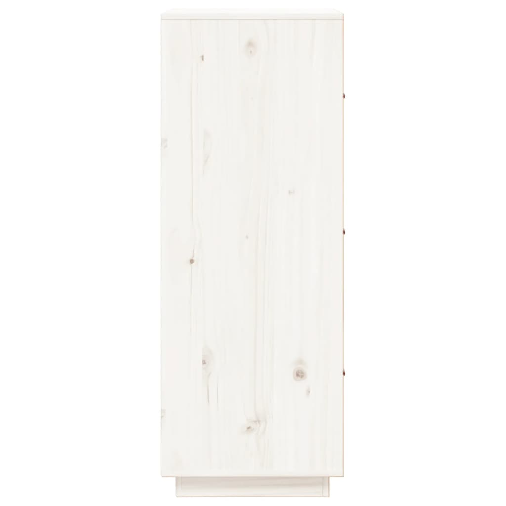 Hoge kast 34x40x108,5 cm massief grenenhout wit - AllerleiShop